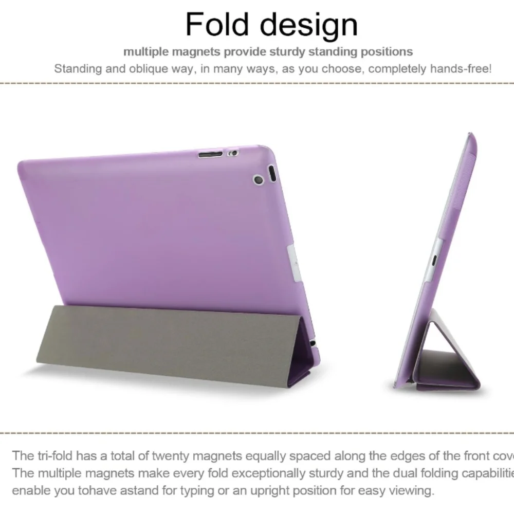 Slim Lightweight Smart Stand Cover for Apple iPad